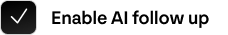 Enable tickbox